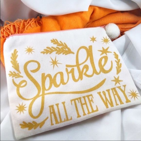 Handbags - “Sparkle All The Way” makeup pouch